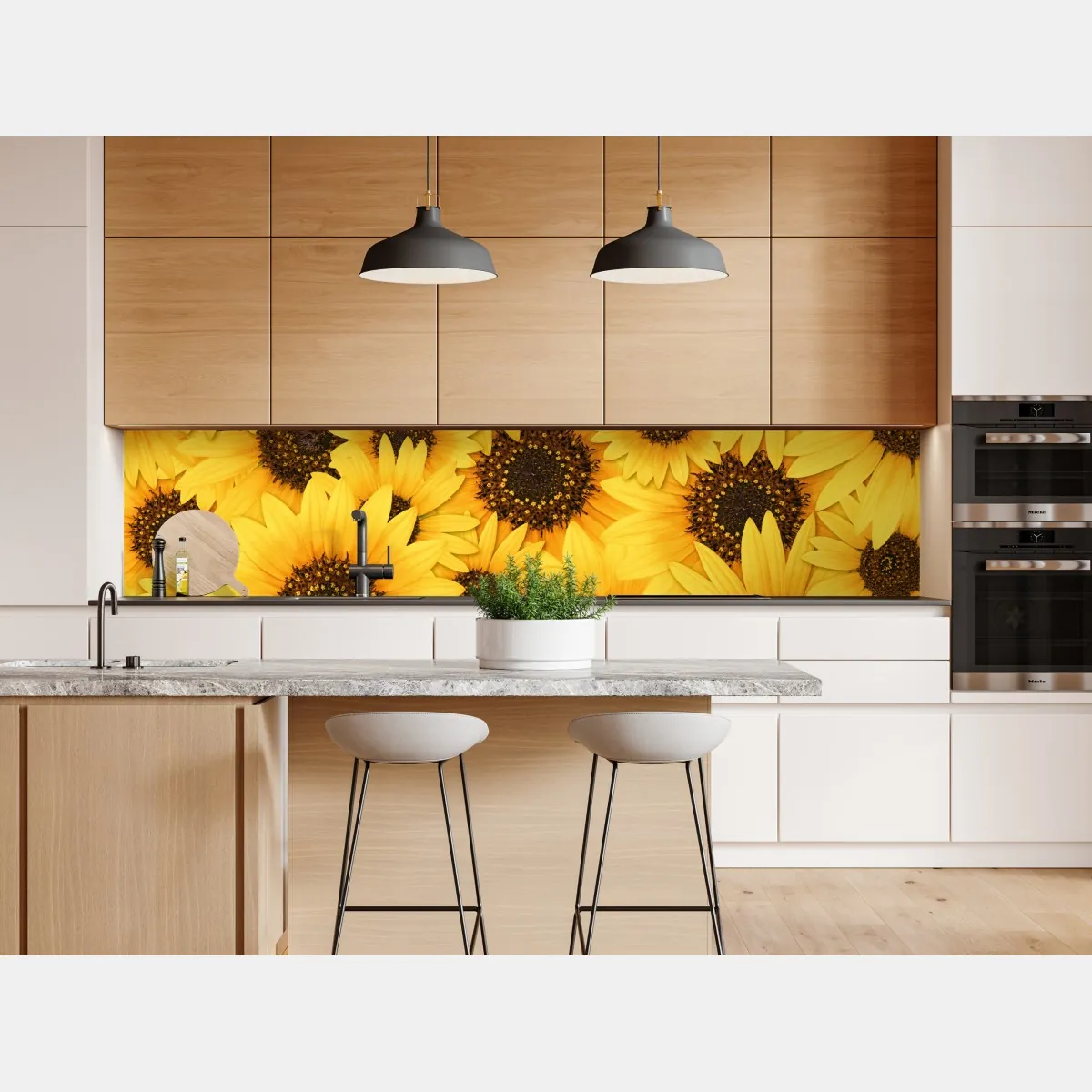 Naklejka repozycjonowalna złote słoneczniki – Wallissimo® Naklejka repozycjonowalna złote słoneczniki – Wallissimo®