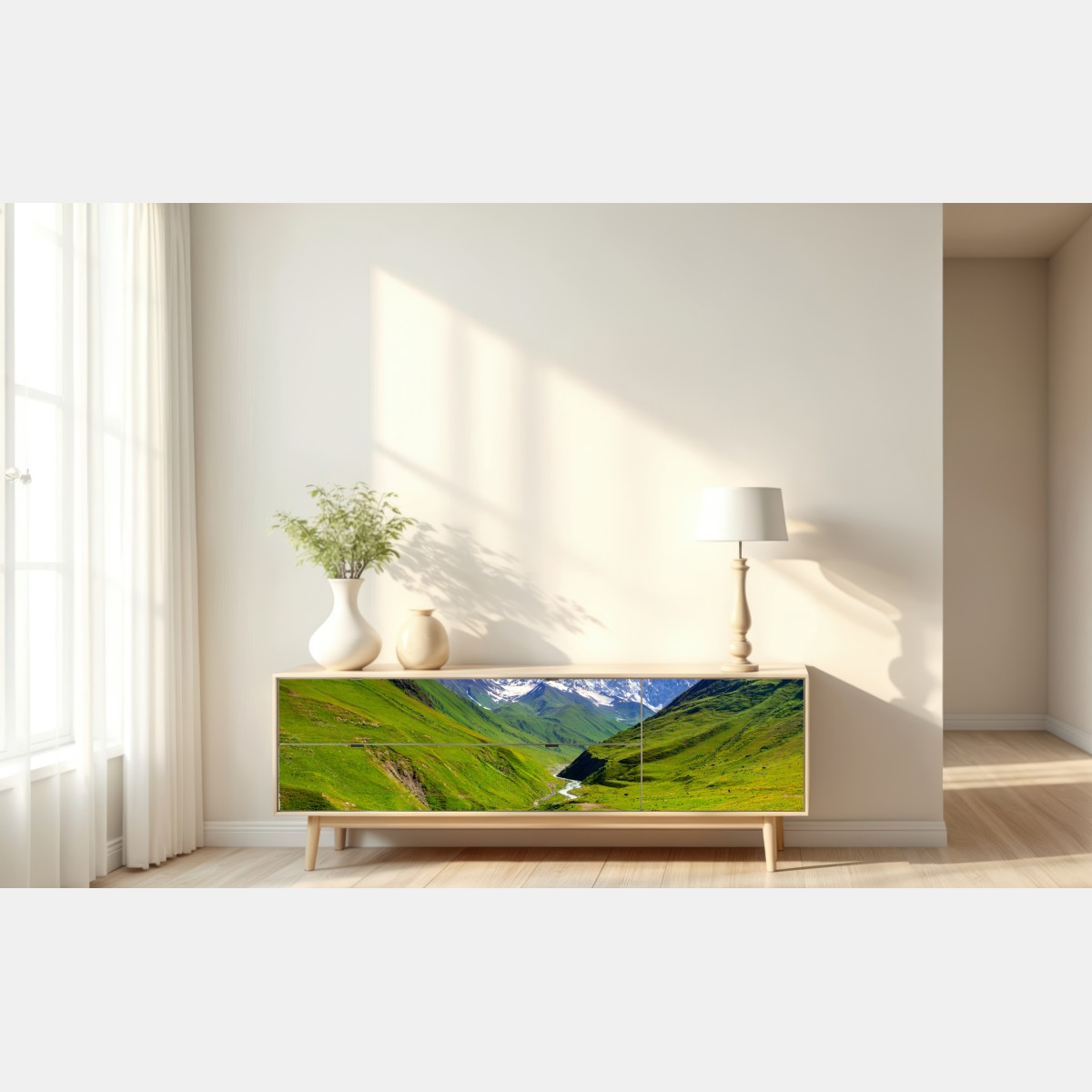 Naklejka repozycjonowalna majestatyczny widok na Shkhara z Ushguli – Wallissimo® Naklejka repozycjonowalna majestatyczny widok na Shkhara z Ushguli – Wallissimo®