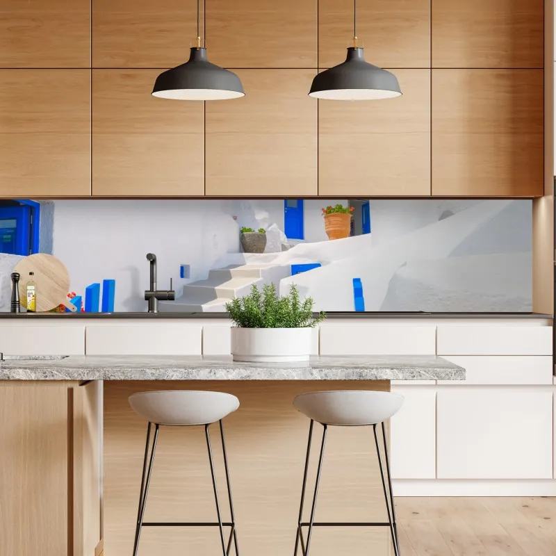 Naklejka repozycjonowalna urokliwa ulica domów szachulcowych w Eguisheim, Alsacja – Wallissimo®