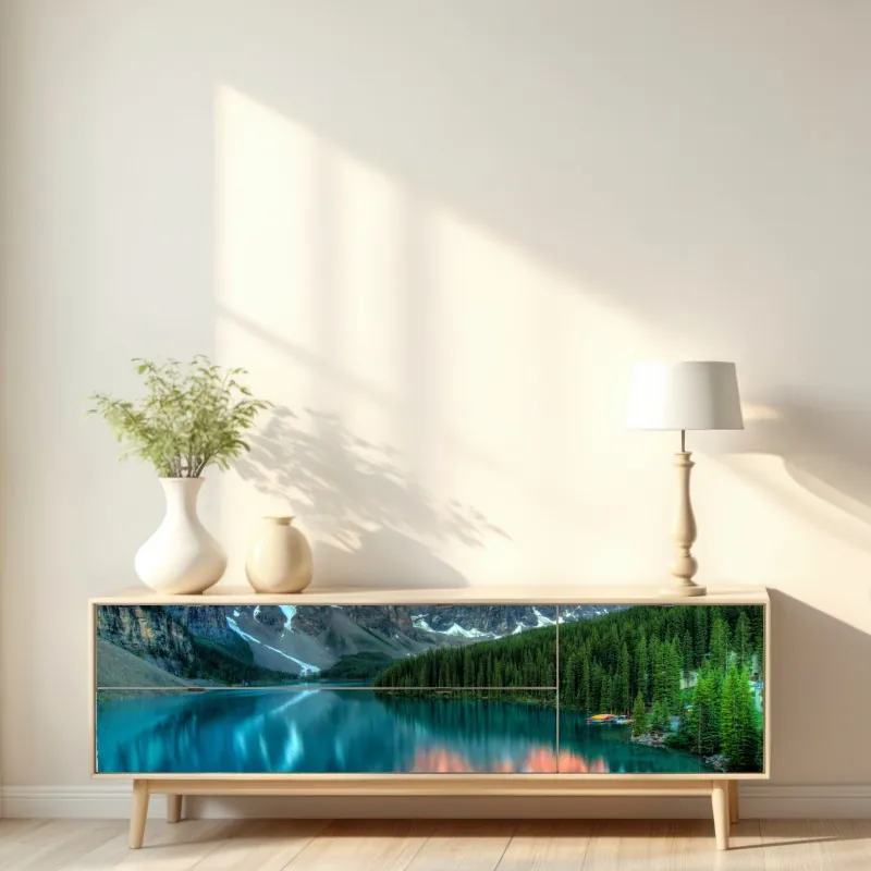 Naklejka repozycjonowalna nieskończone czerwone róże – Wallissimo®