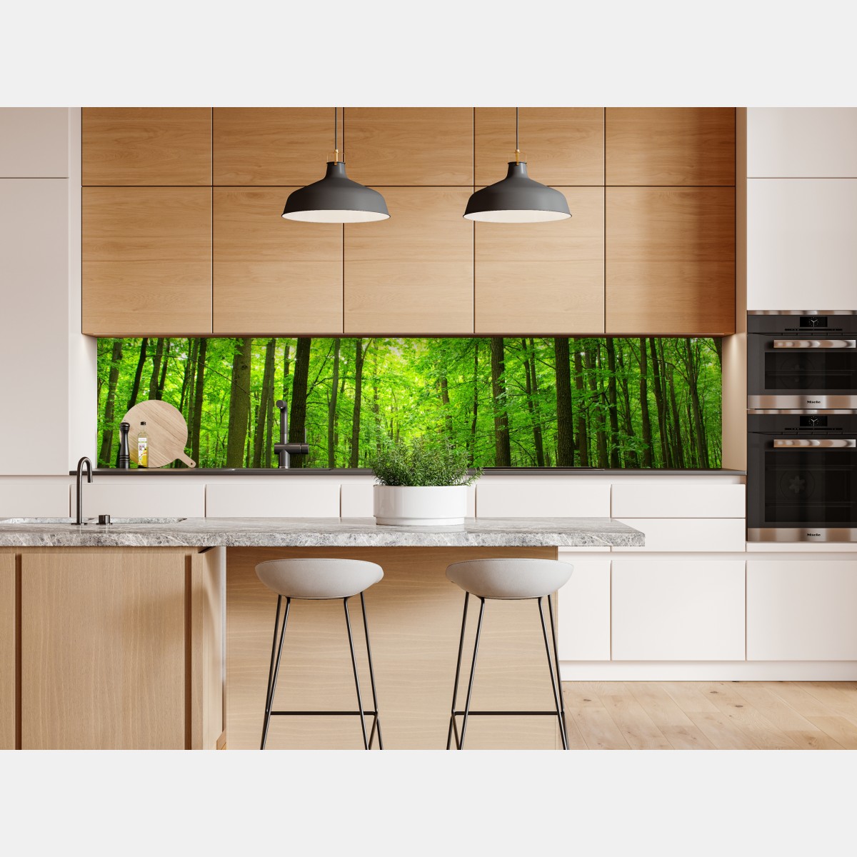 Naklejka repozycjonowalna spokojna leśna ścieżka – Wallissimo® Naklejka repozycjonowalna spokojna leśna ścieżka – Wallissimo®