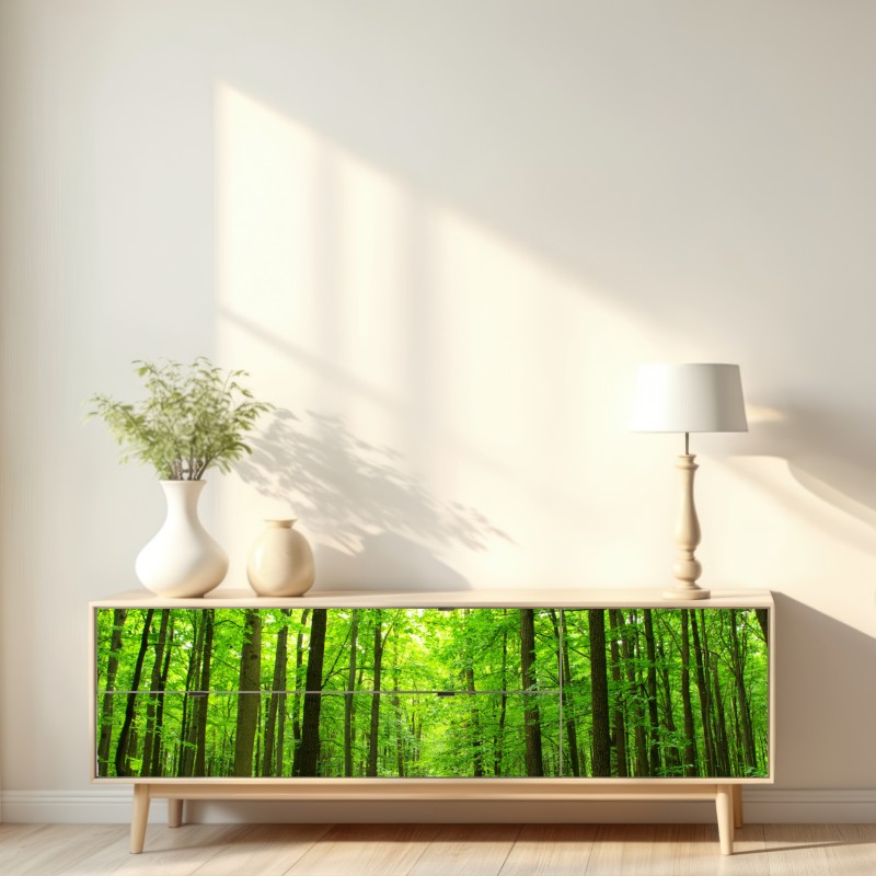 Naklejka repozycjonowalna spokojna leśna ścieżka – Wallissimo® Naklejka repozycjonowalna spokojna leśna ścieżka – Wallissimo®