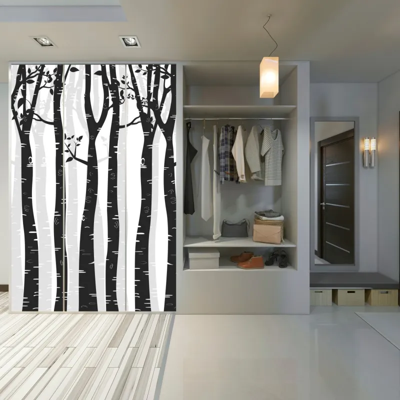 Naklejka na szafę tropikalne palmy kokosowe nad turkusowym morzem – Wallissimo®