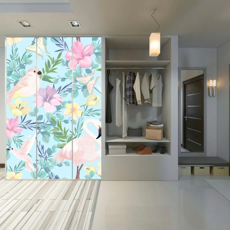 Naklejka na szafę różowa cukierkowa spirala – Wallissimo®