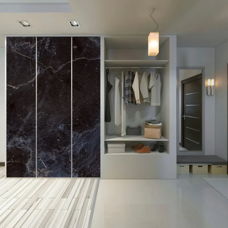 Naklejka na szafę akwarelowy wzór eukaliptusa w zieleni – Wallissimo®