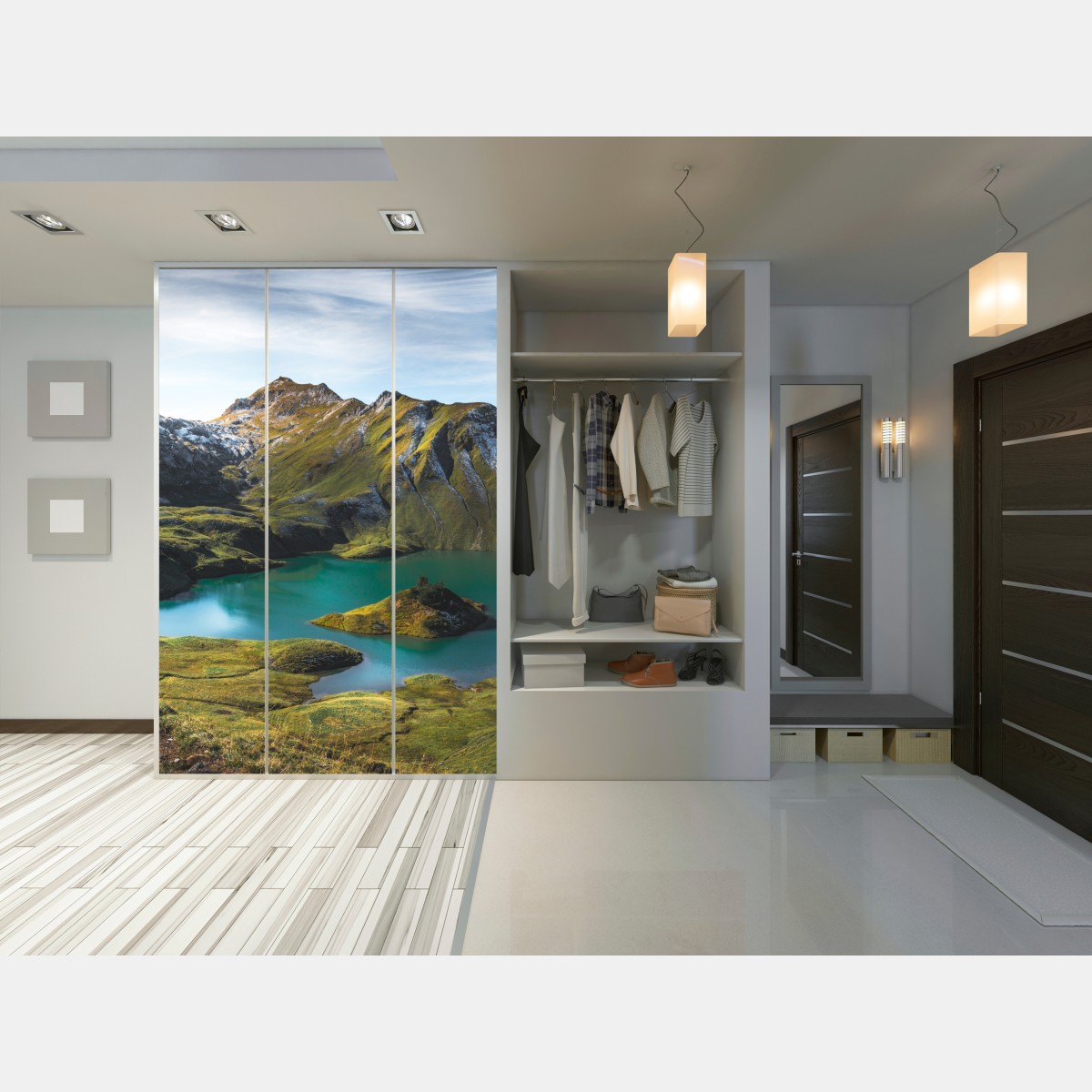 Naklejka na szafę turkusowe jezioro w Schrecksee, Bawaria – Wallissimo® Naklejka na szafę turkusowe jezioro w Schrecksee, Bawaria – Wallissimo®