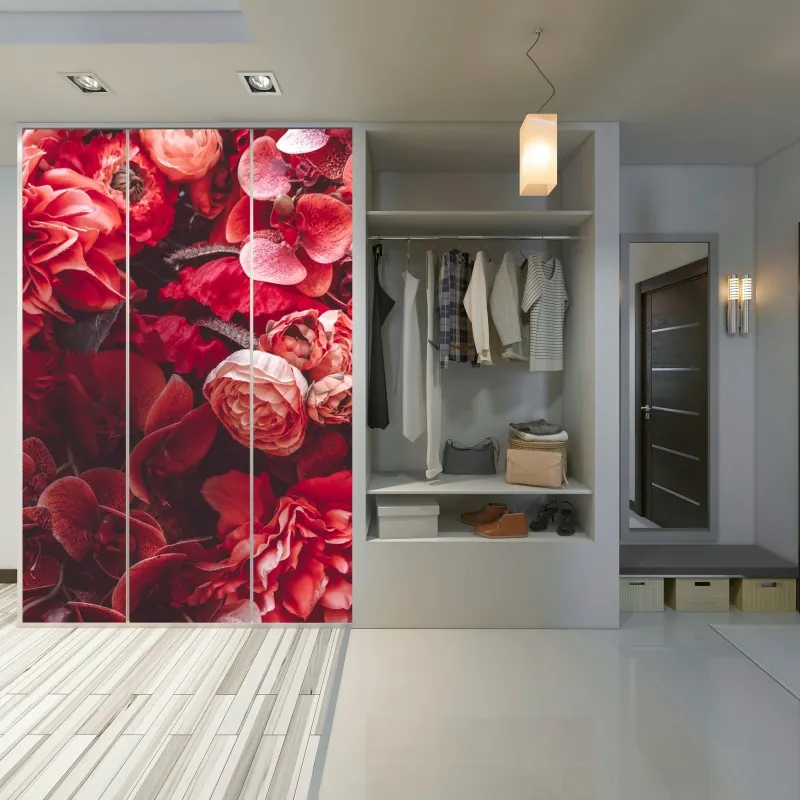 Naklejka na szafę spokojne jezioro z górskim odbiciem – Wallissimo®