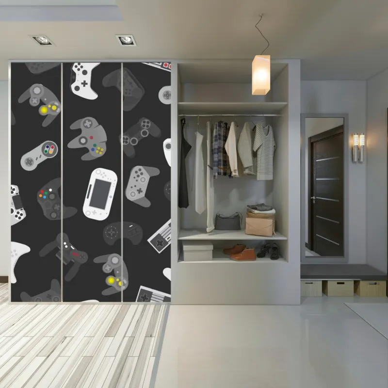 Naklejka na szafę delikatny wzór z magnoliami – Wallissimo®