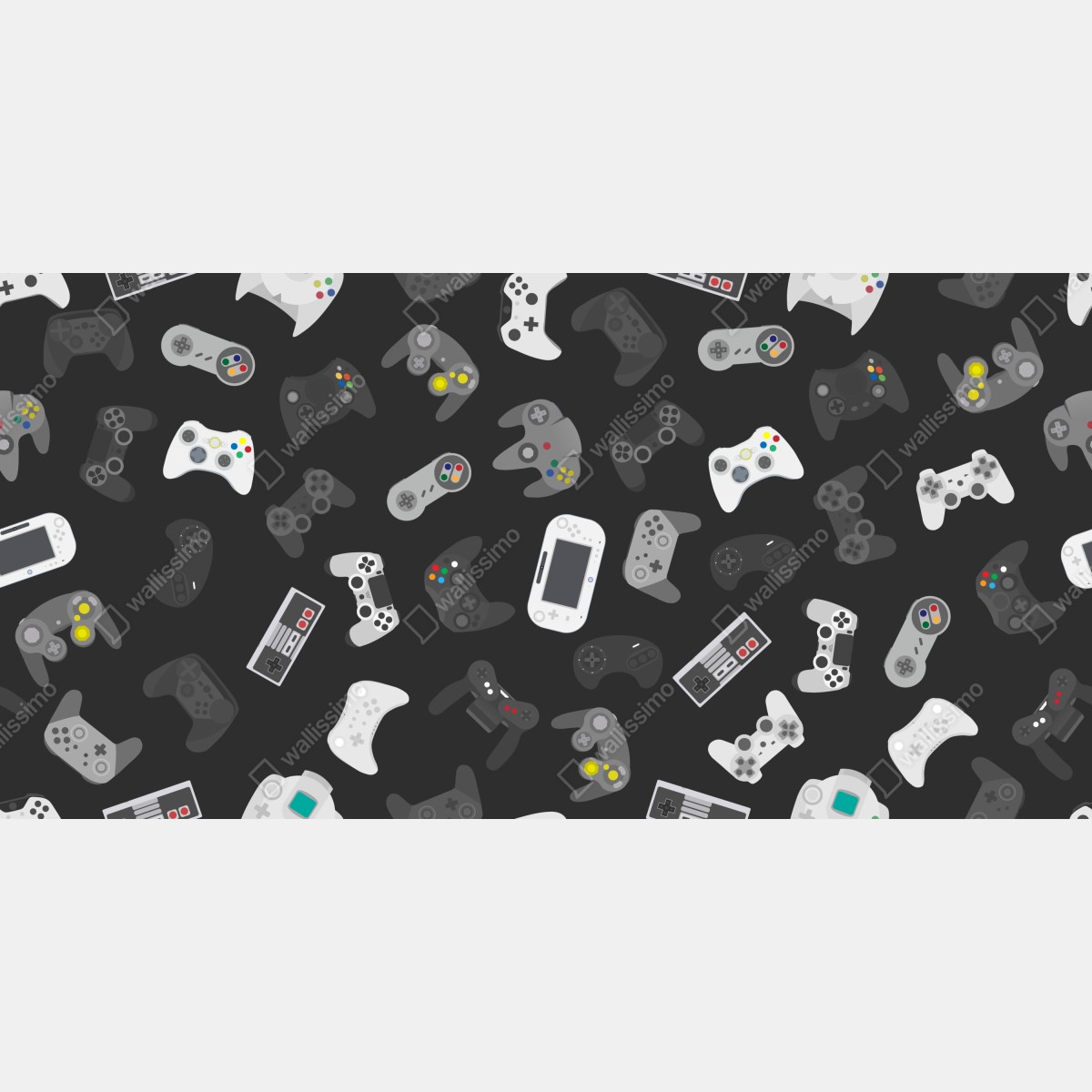 Naklejka na szafę wzór retro kontrolerów do gier – Wallissimo® Naklejka na szafę wzór retro kontrolerów do gier – Wallissimo®