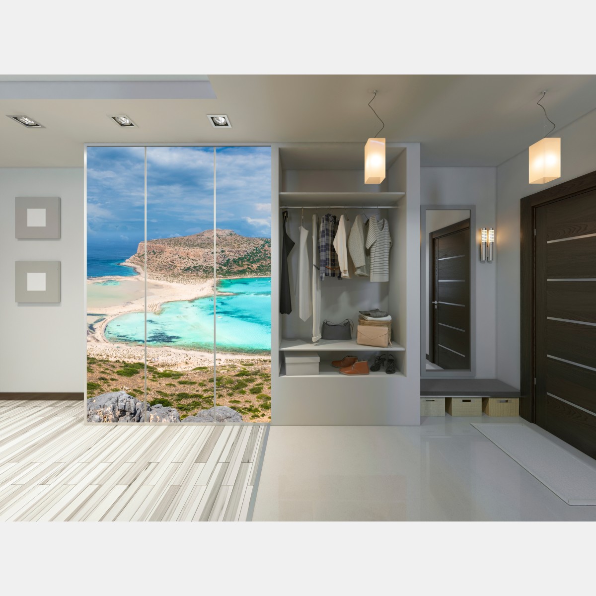 Naklejka na szafę Balos Lagoon, Kreta panoramiczny widok na plażę – Wallissimo® Naklejka na szafę Balos Lagoon, Kreta panoramiczny widok na plażę – Wallissimo®