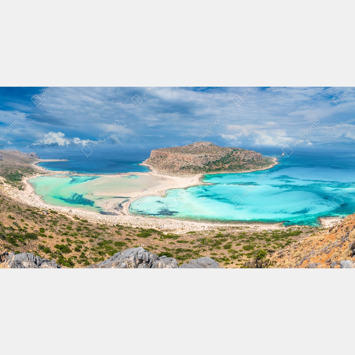 Naklejka na szafę Balos Lagoon, Kreta panoramiczny widok na plażę – Wallissimo® Naklejka na szafę Balos Lagoon, Kreta panoramiczny widok na plażę – Wallissimo®