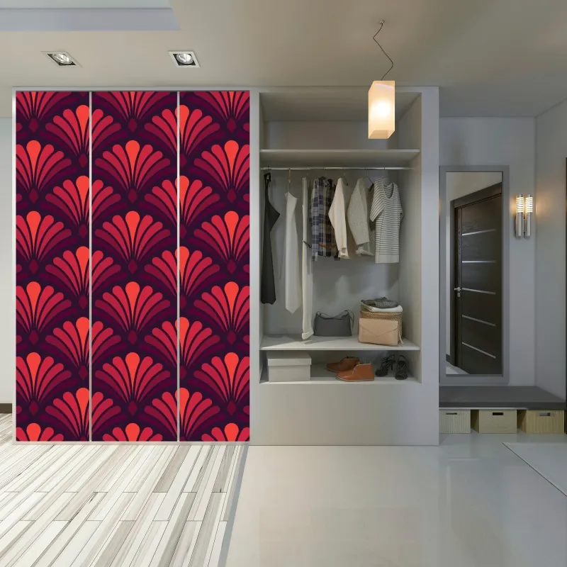 Naklejka na szafę czarny marmur marquina do nowoczesnych wnętrz – Wallissimo®