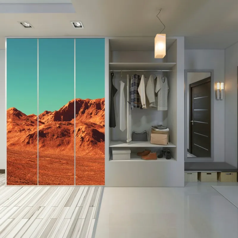 Naklejka na szafę leśny strumień porośnięty mchem – Wallissimo®