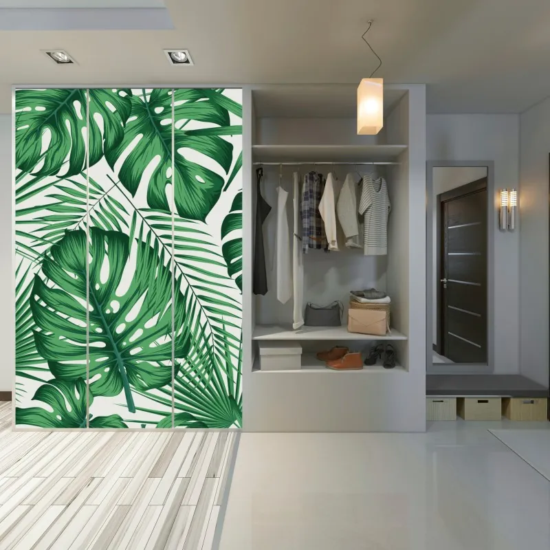 Naklejka na szafę pastelowy pop-artowy portret piękna – Wallissimo®