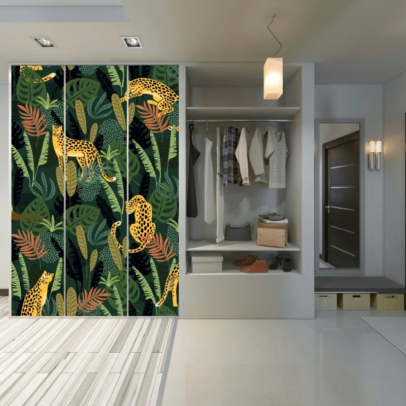 Naklejka na szafę złote Wat Arun o zmierzchu – Wallissimo®