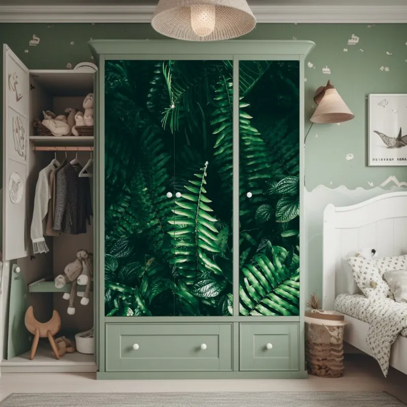 Naklejka na szafę pastelowy wzór muszelkowy – Wallissimo®