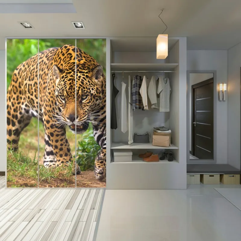 Naklejka na szafę ornamentalny złoty wzór chmur – Wallissimo®