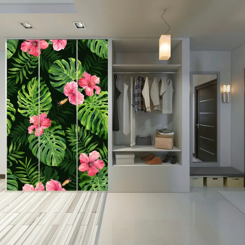 Naklejka na szafę ciemna faktura marmuru – Wallissimo®