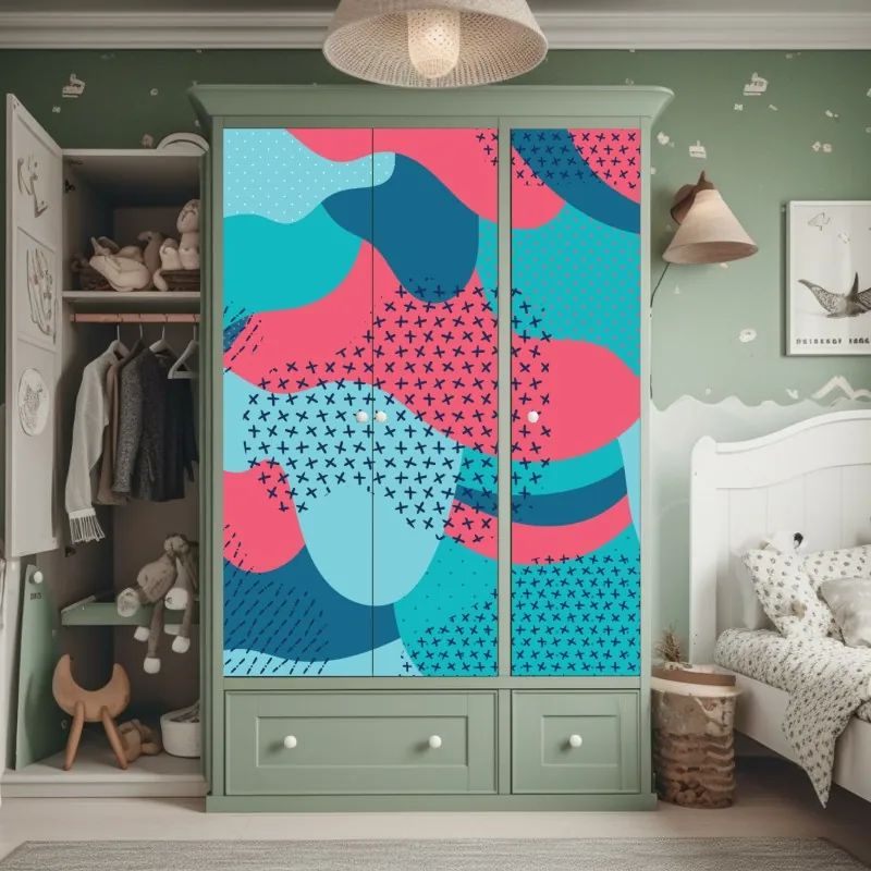 Naklejka na szafę Tadź Mahal odbicie w porannym świetle – Wallissimo®