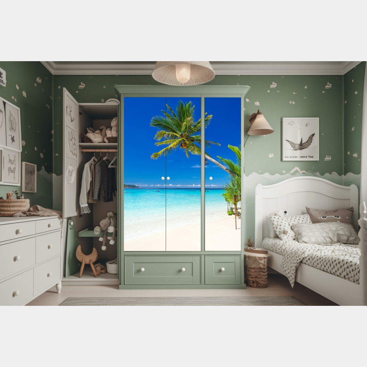 Naklejka na szafę tropikalna plaża w Tajlandii – Wallissimo® Naklejka na szafę tropikalna plaża w Tajlandii – Wallissimo®