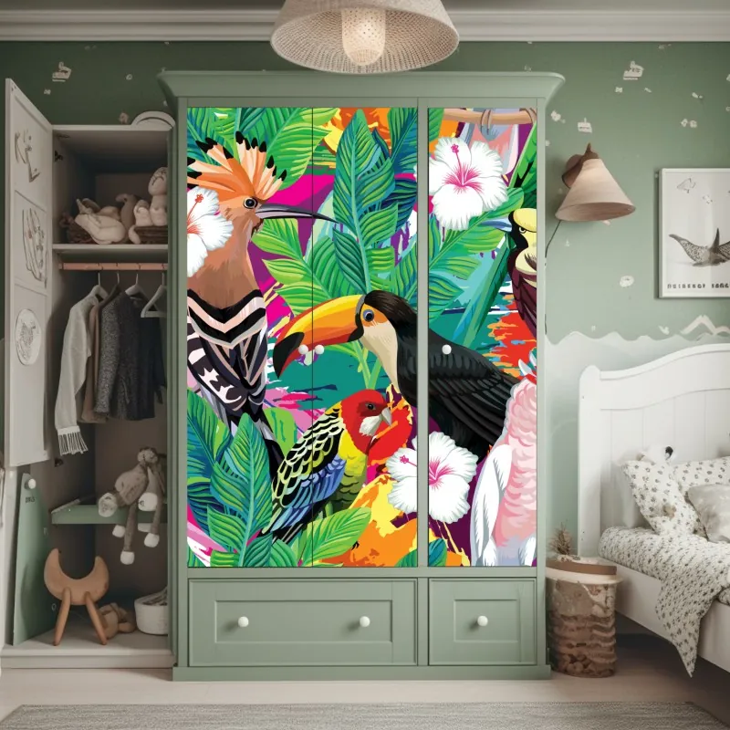 Naklejka na szafę czarny marmur marquina do nowoczesnych wnętrz – Wallissimo®