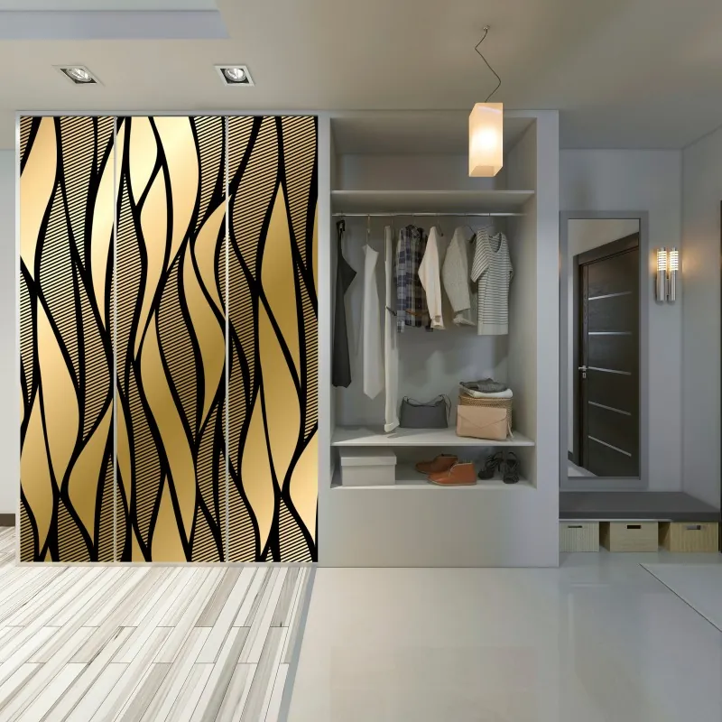 Naklejka na szafę pastelowy pop-artowy portret piękna – Wallissimo®