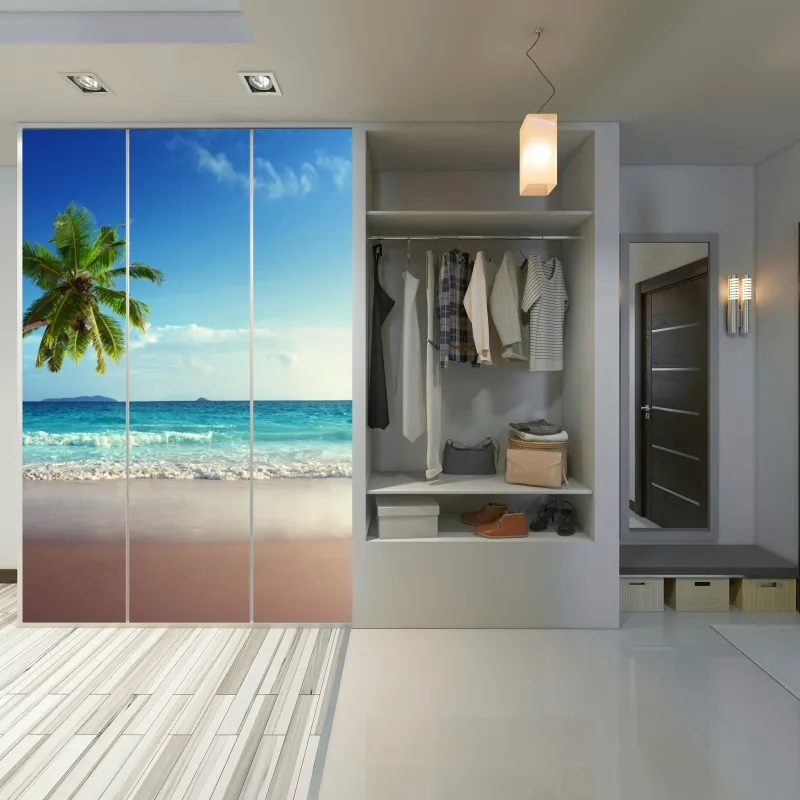 Naklejka na szafę czarny marmur marquina do nowoczesnych wnętrz – Wallissimo®