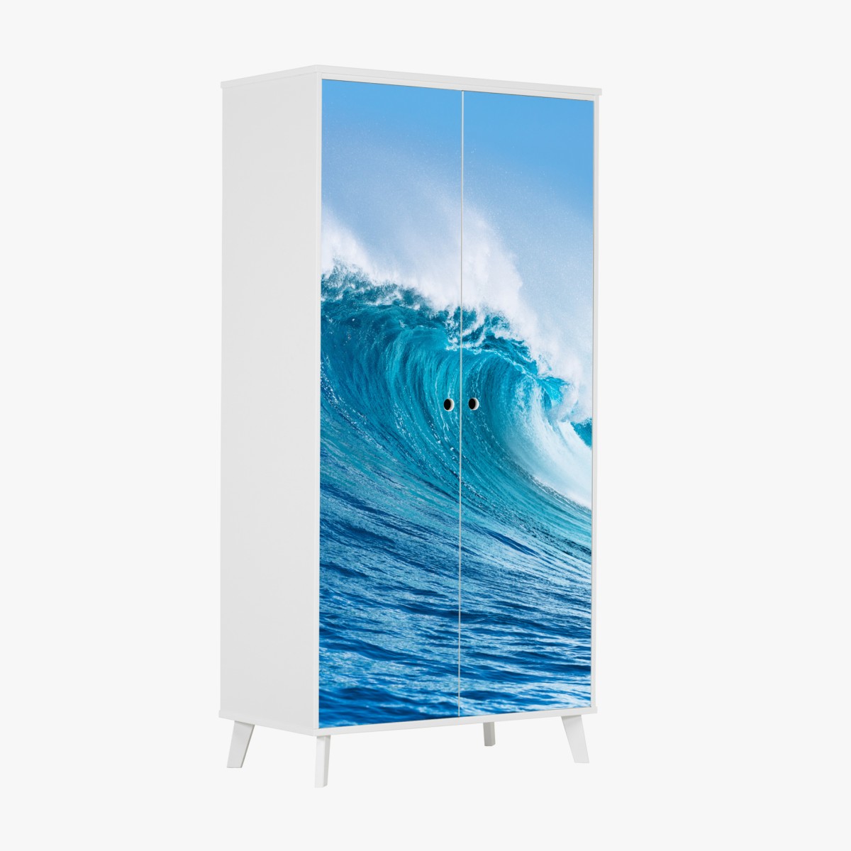 Wardrobe sticker majestic turquoise ocean wave