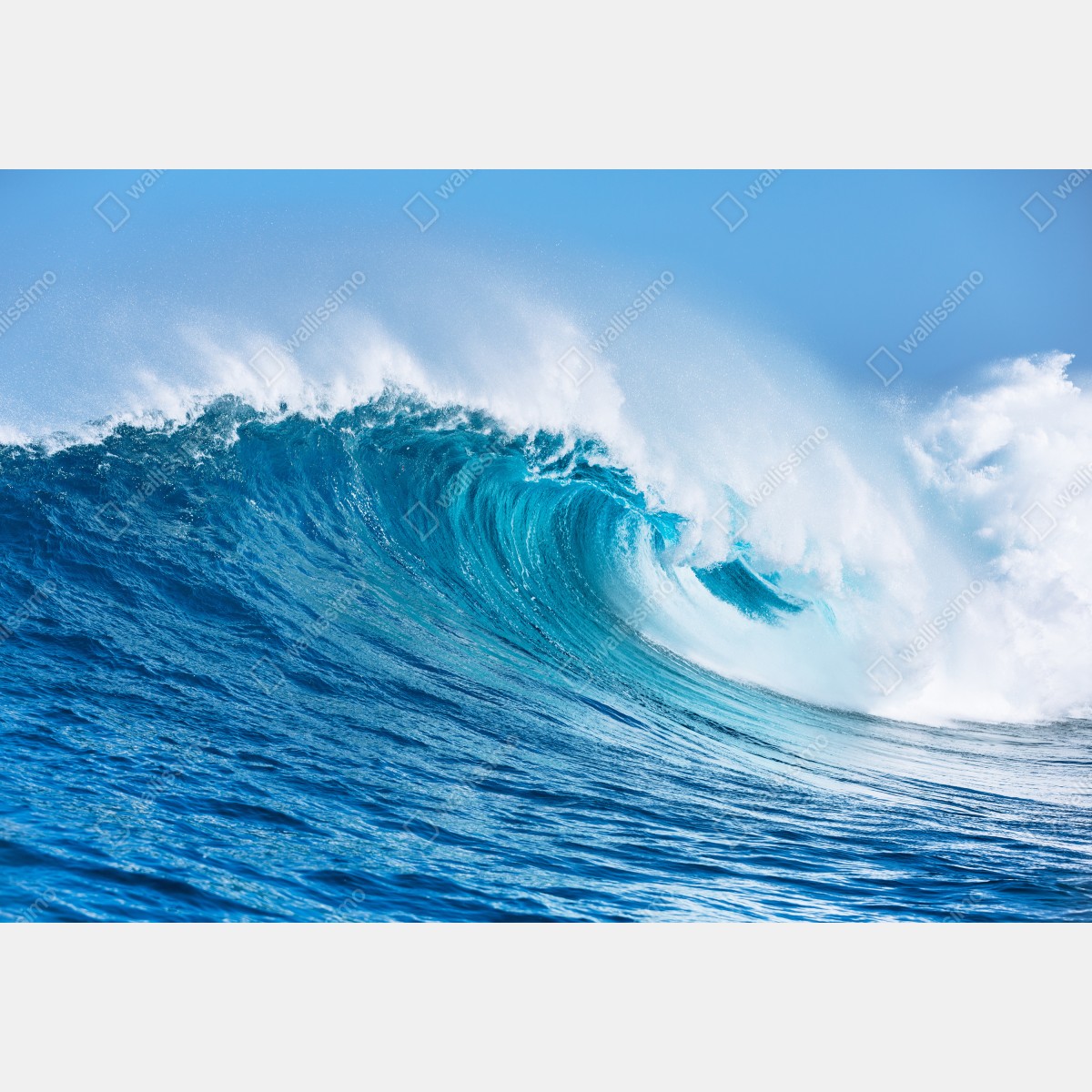 Naklejka na szafę majestatyczna turkusowa fala oceaniczna – Wallissimo® Naklejka na szafę majestatyczna turkusowa fala oceaniczna – Wallissimo®