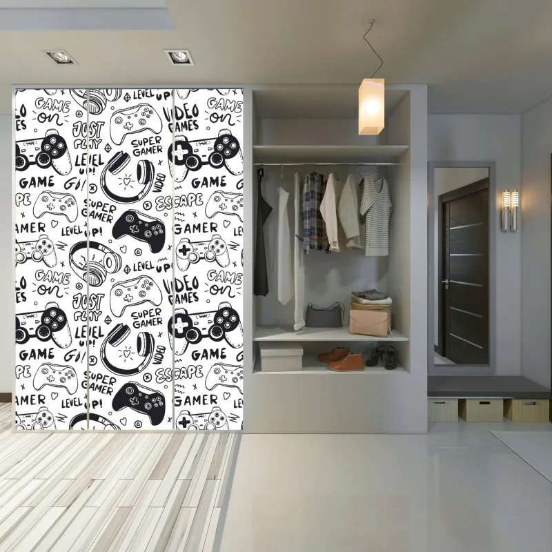 Naklejka na szafę żywa czerwona róża - zbliżenie – Wallissimo®