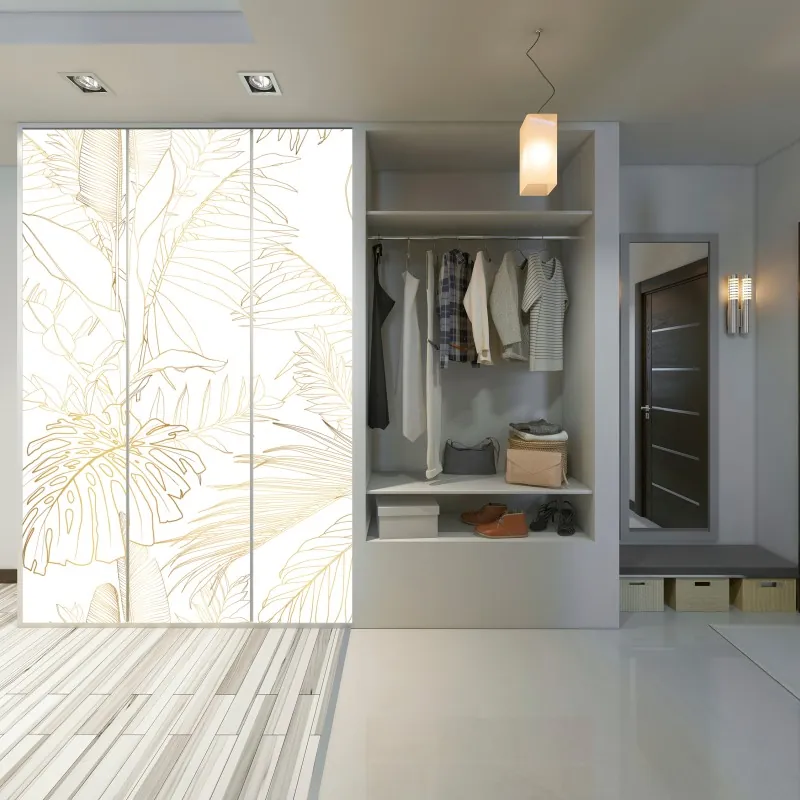 Naklejka na szafę mglista górska panorama – Wallissimo®