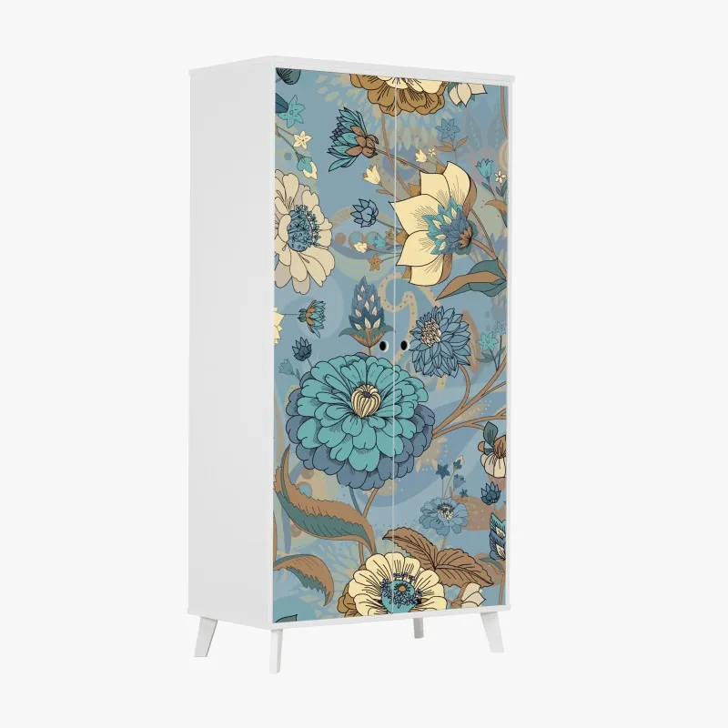 Naklejka na szafę poranna mgła nad jeziorem Pang Oung, Mae Hong Son – Wallissimo®