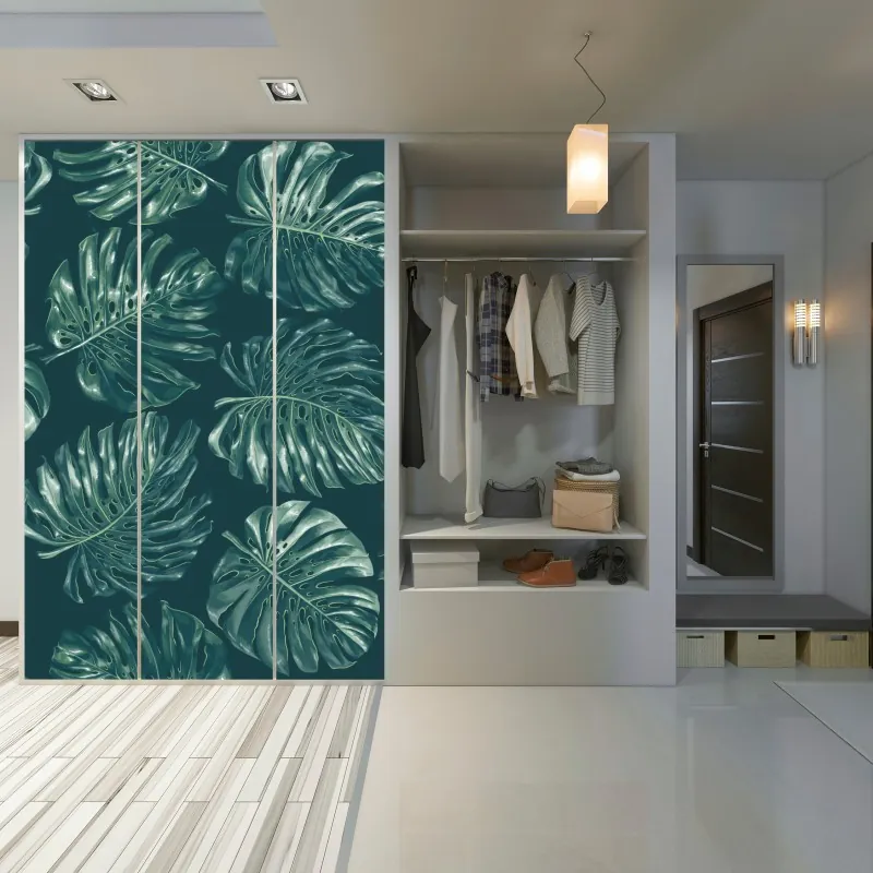 Naklejka na szafę ciemna tekstura łupka – Wallissimo®