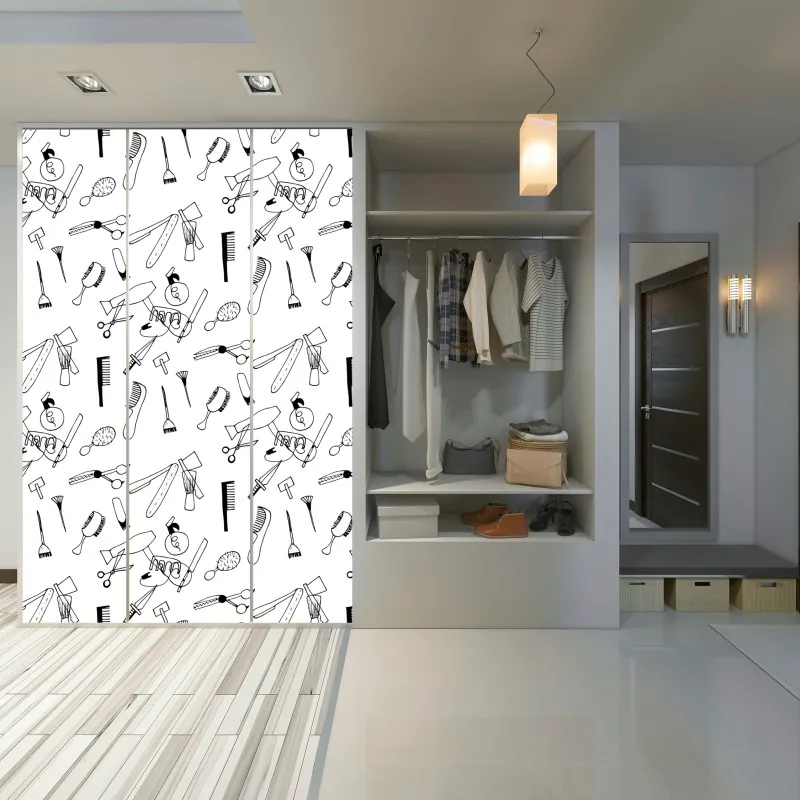 Naklejka na szafę zniszczona piłka nożna - zbliżenie – Wallissimo®