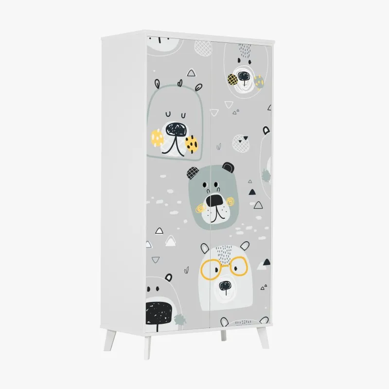 Naklejka na szafę głęboka niebieska tekstura marmuru – Wallissimo®