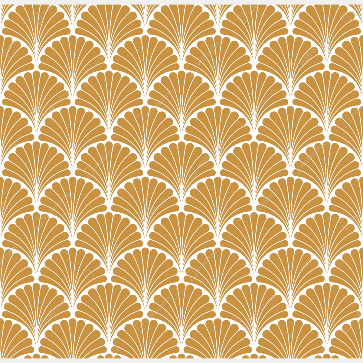 Naklejka na szafę złoty wzór wachlarza w stylu art deco – Wallissimo® Naklejka na szafę złoty wzór wachlarza w stylu art deco – Wallissimo®