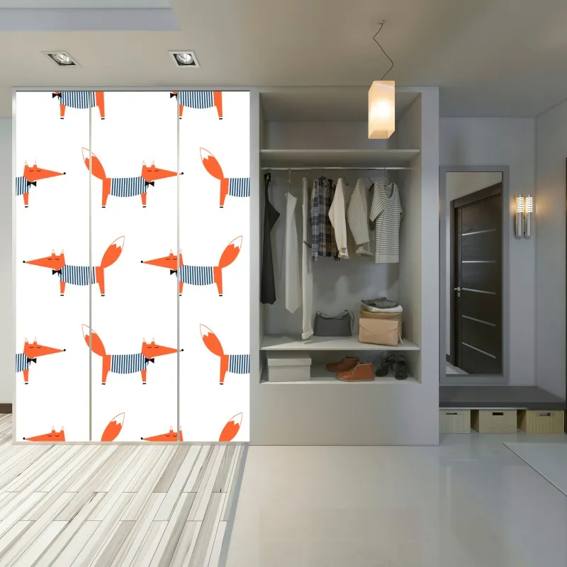 Naklejka na szafę ciemnoszary marmur ze złotymi żyłami – Wallissimo®