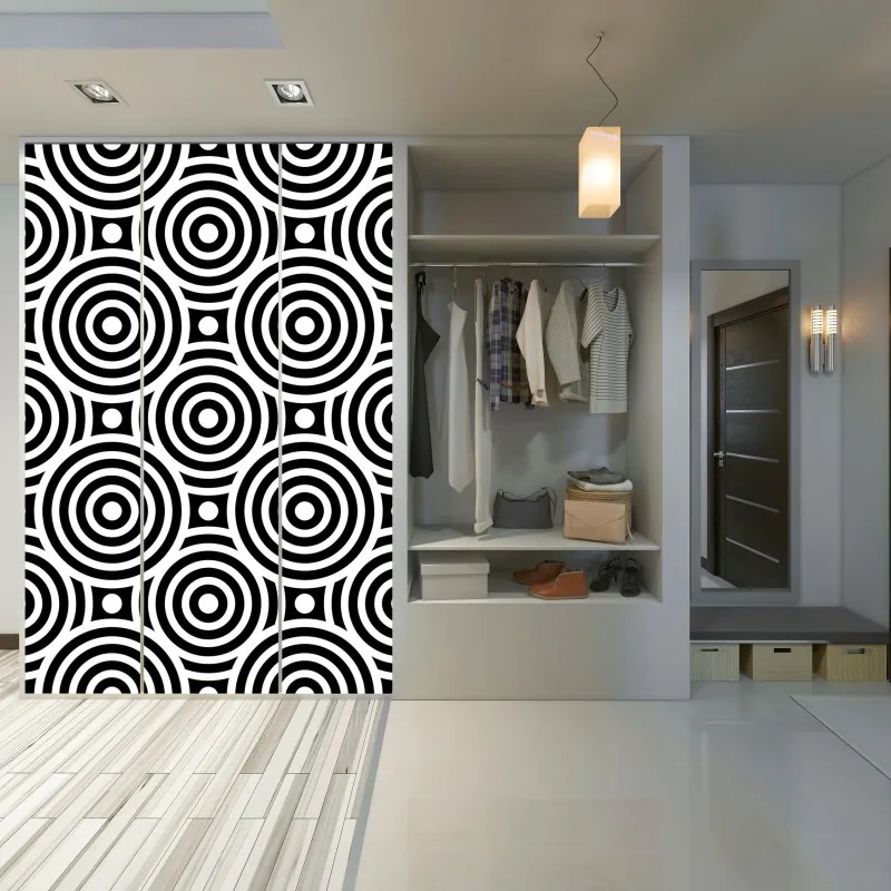 Naklejka na szafę złoty wzór art deco – Wallissimo®