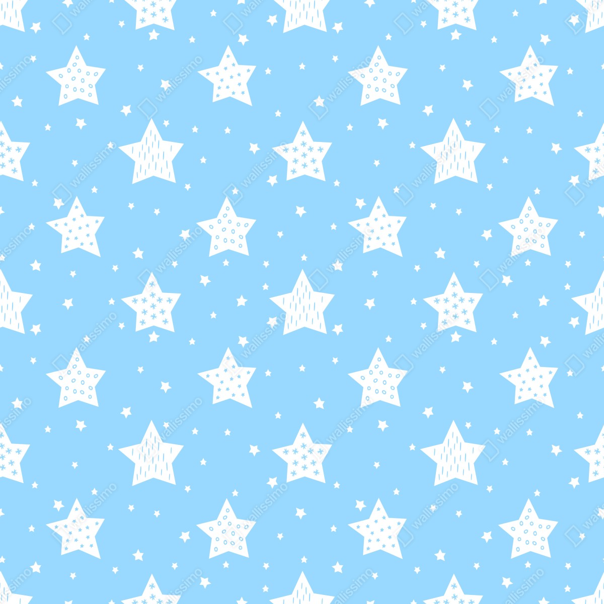 Naklejka na szafę miękkie niebieskie gwiazdki do pokoju dziecięcego – Wallissimo® Naklejka na szafę miękkie niebieskie gwiazdki do pokoju dziecięcego – Wallissimo®