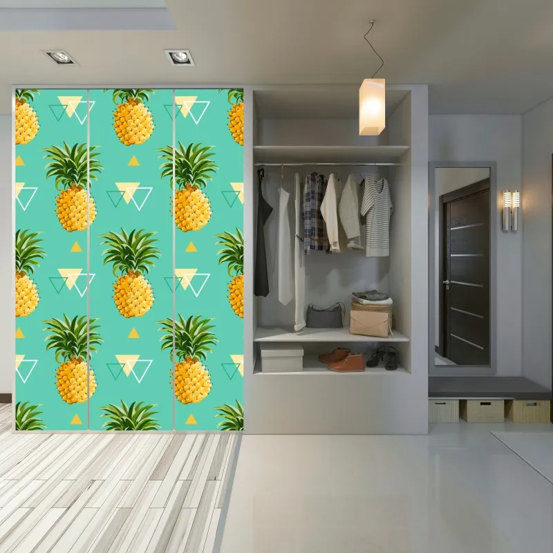 Naklejka na szafę leśny strumień porośnięty mchem – Wallissimo®