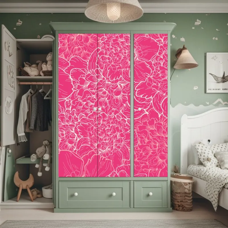 Naklejka na szafę Tadź Mahal odbicie w porannym świetle – Wallissimo®