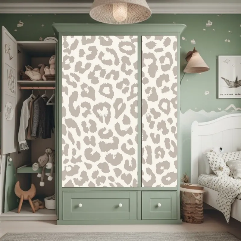 Naklejka na szafę żywy marmurowy wybuch kolorów – Wallissimo®