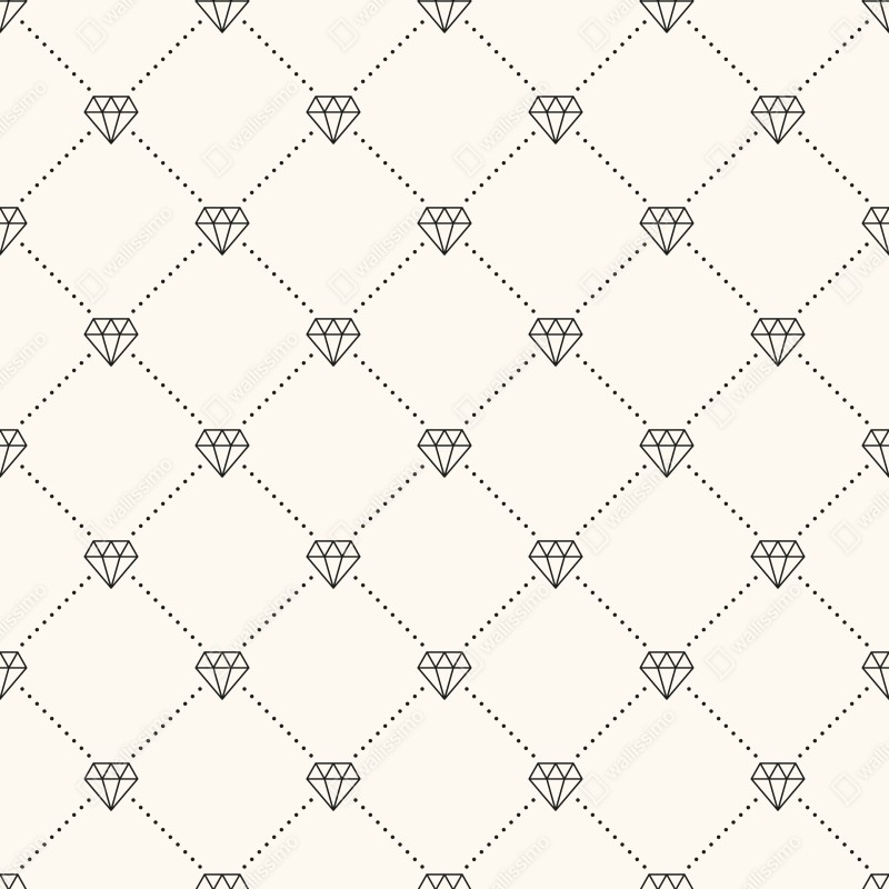 Naklejka na szafę wzór kratki z diamentami na beżowym tle – Wallissimo® Naklejka na szafę wzór kratki z diamentami na beżowym tle – Wallissimo®