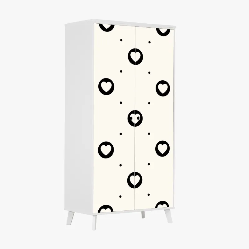 Naklejka na szafę zielona tekstura marmuru – Wallissimo®