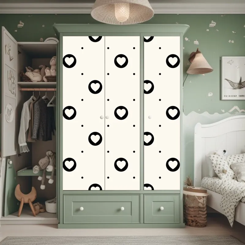 Naklejka na szafę zielona tekstura marmuru – Wallissimo®