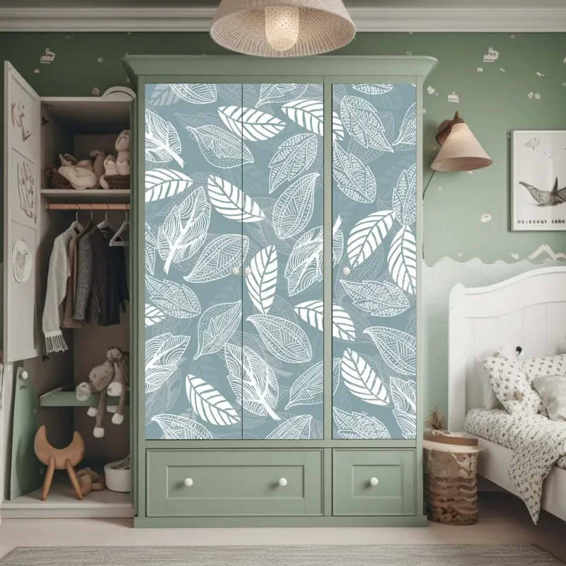 Naklejka na szafę ciemna tekstura łupka – Wallissimo®