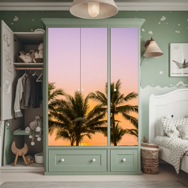 Naklejka na szafę Sanphet Prasat pałac nad jeziorem – Wallissimo®