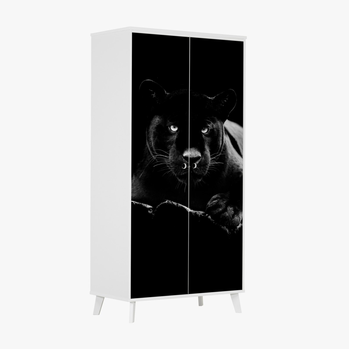 Wardrobe sticker majestic black panther portrait