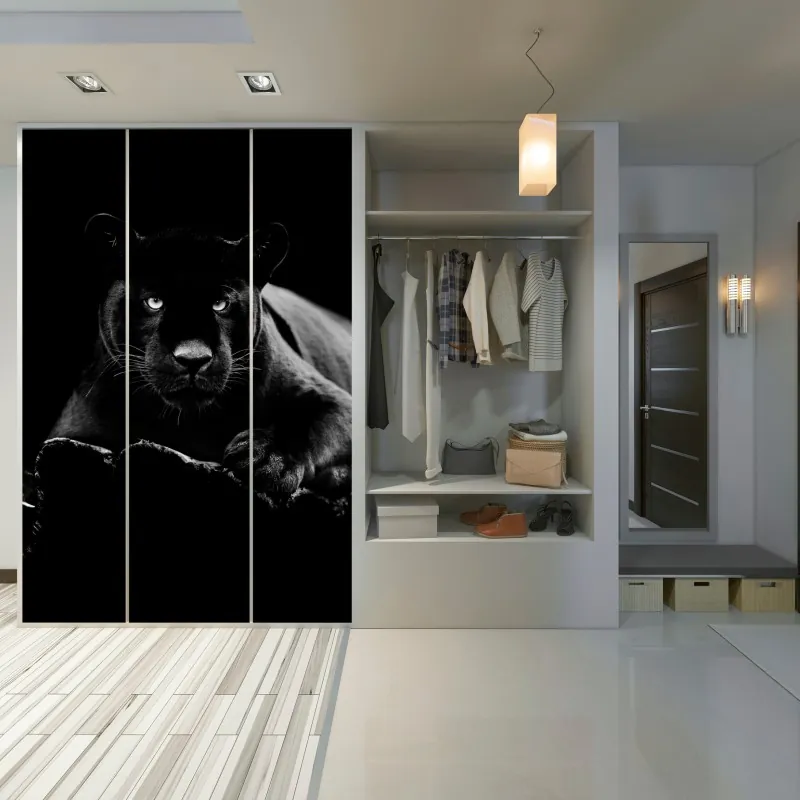 Naklejka na szafę złote pole pod szerokim błękitnym niebem – Wallissimo®