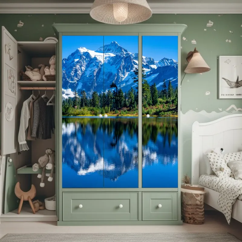 Naklejka na szafę latarnia morska na skalistym wybrzeżu – Wallissimo®